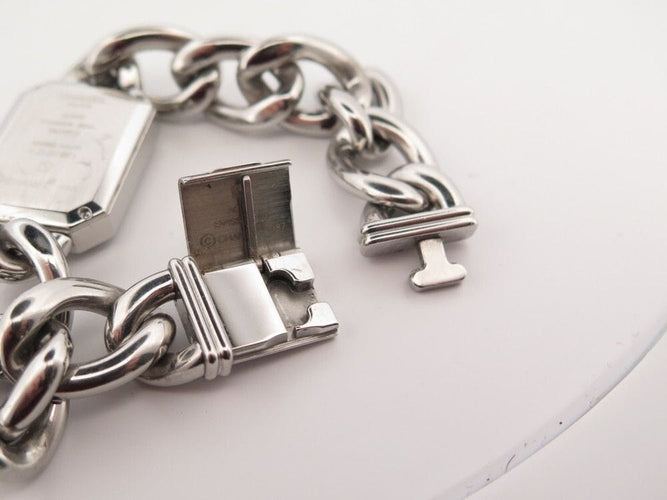 Montre vintage montre CHANEL premiere chaine gourmette gm diamant quartz 58 Facettes 253634