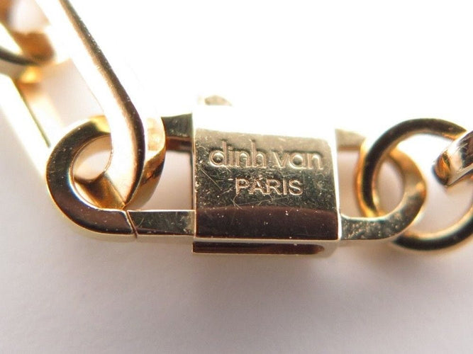 Bracelet bracelet DINH VAN menottes r12 or jaune 18k & diamants 58 Facettes 255762