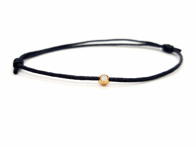 Bracelet Bracelet Cordon Or rose Diamant 58 Facettes 578858RV