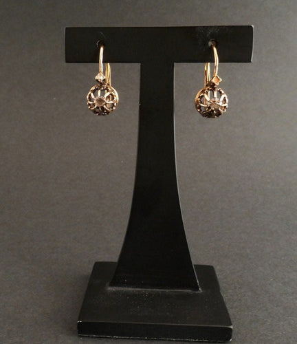 Boucles d'oreilles Dormeuses diamants 58 Facettes