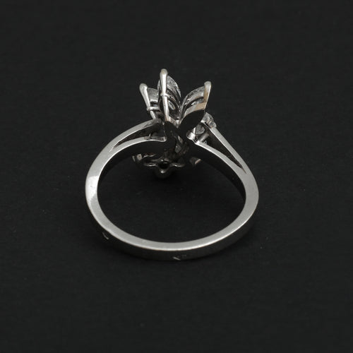 Bague Bague or gris et diamants "Bouquet Précieux" 58 Facettes 823