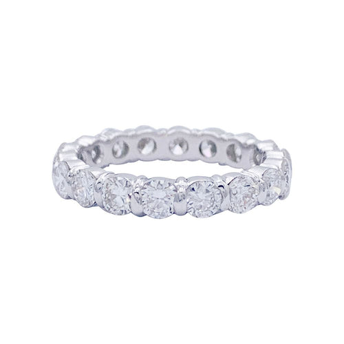 Bague 52 Alliance or blanc et diamants. 58 Facettes 32546