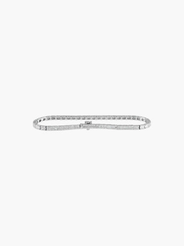 Bracelet Or Blanc / Diamants BRACELET RIVIÈRE OR & DIAMANTS 58 Facettes BO/220029-NSS