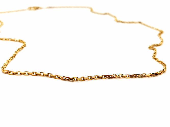 Collier Collier Maille forçat Or jaune 58 Facettes 1468592CN