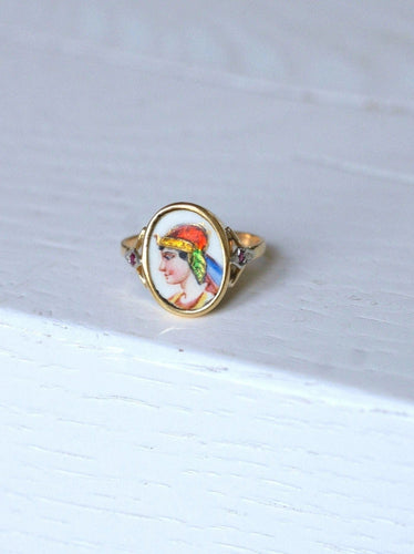 Bague Bague Art Déco Egyptomania 58 Facettes