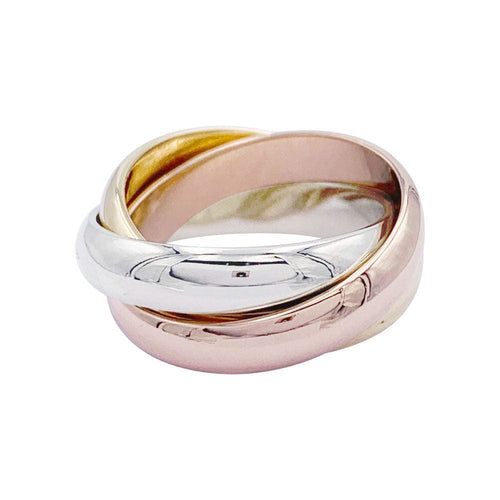 Bague 46 Cartier - bague Trinity, trois ors. 58 Facettes 32509