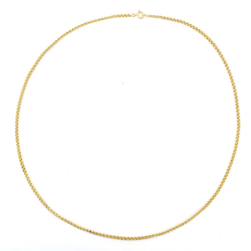 Collier Chaine ancienne en or jaseron double 58 Facettes 19-601