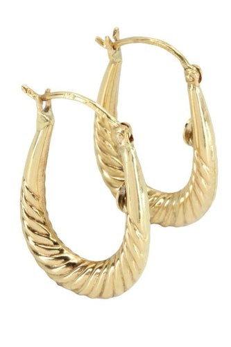 Boucles d'oreilles CRÉOLES MODERNES TORSADÉES 58 Facettes 050181