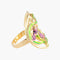 Bague 55 Bague style Art Nouveau Iris 58 Facettes