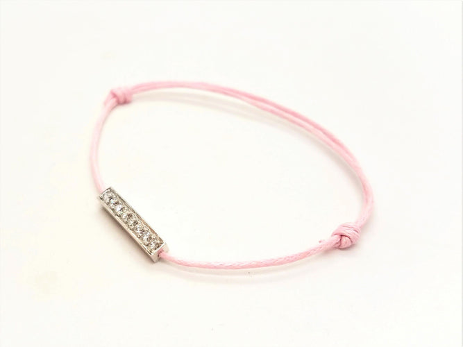 Bracelet Bracelet Cordon Or blanc Diamant 58 Facettes 578871RV