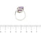 Bague 53 Bague avec améthyste et diamants 58 Facettes 29391