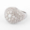 Bague Bague dôme en platine et diamants 58 Facettes