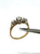 Bague Bague ancienne or jaune et blanc trilogie diamants 58 Facettes