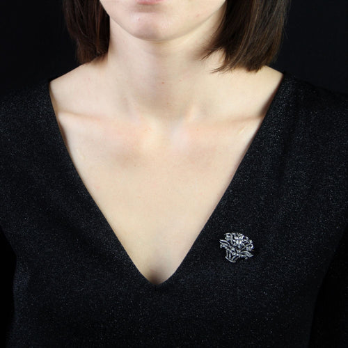 Broche Broche ancienne bouquet de diamants 58 Facettes 10-053