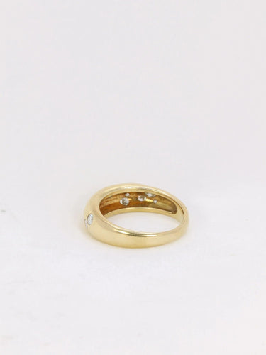 Bague 54.5 Bague jonc Or jaune Diamants 58 Facettes J139