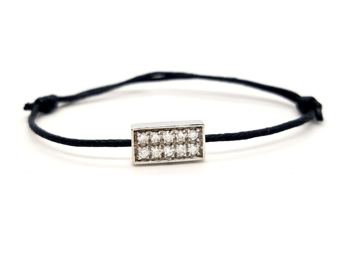 Bracelet Bracelet Cordon Or blanc Diamant 58 Facettes 578827RV