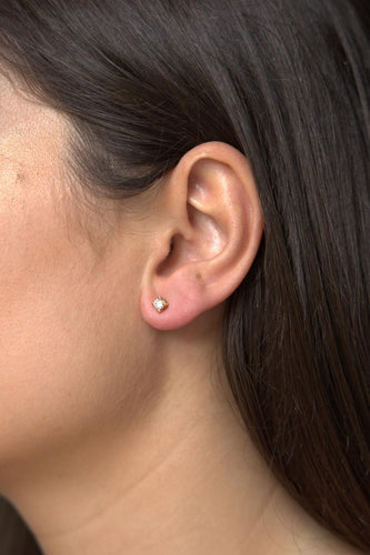 Boucles d'oreilles Boucles d'oreilles Puces Or jaune diamant 58 Facettes 2382025CN