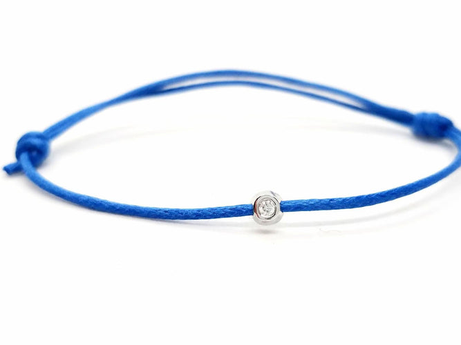 Bracelet Bracelet Cordon Or blanc Diamant 58 Facettes 578846RV