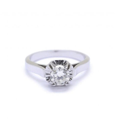 Bague 59 / Or 750 Bague Solitaire Diamant 0.85 carat 58 Facettes 170044R