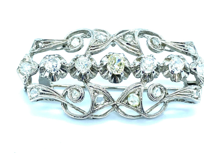 Broche Broche Pendentif Diamants vers 1900 58 Facettes