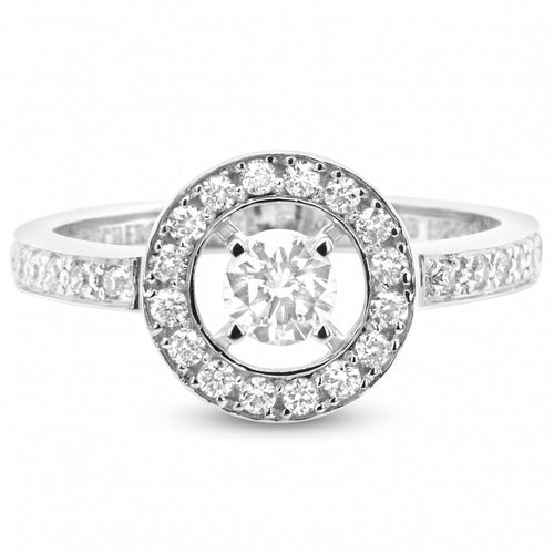 Bague 55 Bague Boucheron Ava or gris diamants 58 Facettes 61E00419