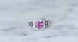 Bague Bague Art Deco diamants et rubis calibrés 58 Facettes