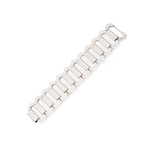 Bracelet HERMES - Bracelet Argent modèle Ondine 58 Facettes 1