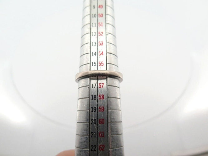 Bague 56 bague FRED force 10 mm 4b0379 taille 56 or blanc 18k & diamants 0.2ct 58 Facettes 253861