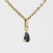 Collier Pendentif or jaune saphir poire 58 Facettes 15-424A
