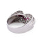 Bague Bague Tank Platine Diamant Rubis 58 Facettes