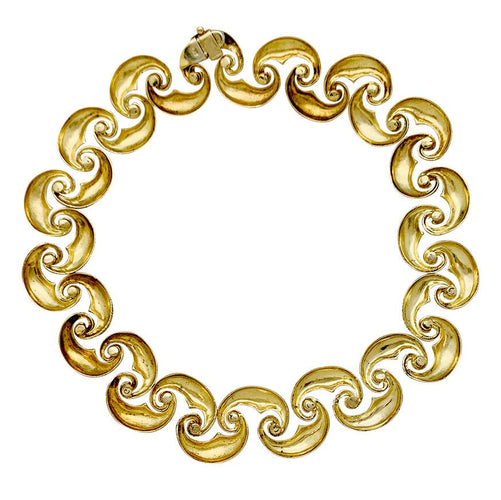 Collier Collier en or jaune texturé. 58 Facettes 31612