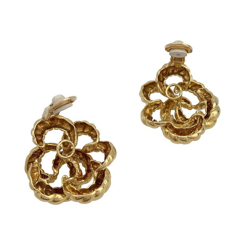 Boucles d'oreilles Boucles d'oreilles vintage O.J.Perrin, or jaune. 58 Facettes 31447