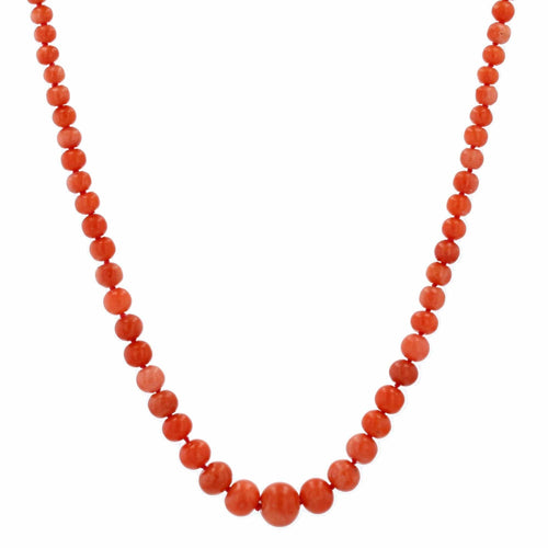 Collier Collier ancien de perles de corail naturel 58 Facettes 05-067