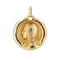 Pendentif Médaille or jaune Vierge Marie Augis 58 Facettes CVP61