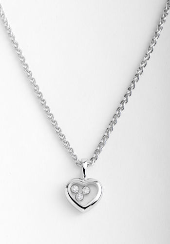 Collier Collier CHOPARD Happy Diamonds Icons Or Blanc 750/1000 58 Facettes 63963-60296