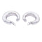Boucles d'oreilles Créoles Chaumet, "Anneau", or blanc. 58 Facettes 33187
