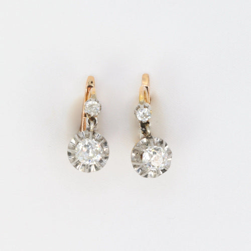 Boucles d'oreilles Dormeuses diamants 58 Facettes 651