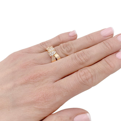 Bague 49 Bague Chaumet, "Liens Séduction", or rose et diamants. 58 Facettes 32253