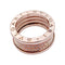 Bague 55 Bague Bulgari, "B.Zero1", or rose et diamants. 58 Facettes 32955