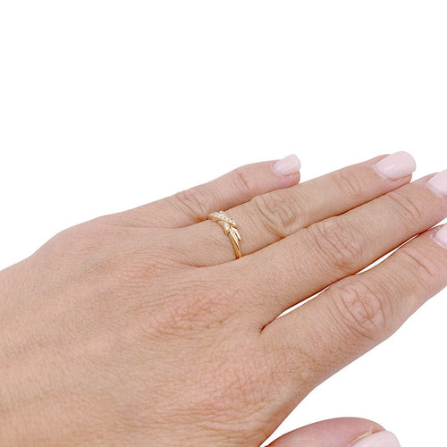 Bague 50 Bague Chaumet, "Jeux de Liens", or rose et diamants. 58 Facettes 33009