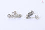 Boucles d'oreilles Boucles d’oreilles “feuilles” Or blanc oxydes 58 Facettes