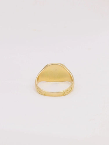 Bague Chevalière Art-Nouveau Or jaune 58 Facettes 1022.2