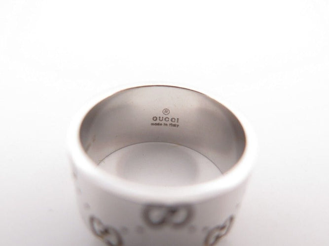 Bague 52 bague GUCCI icon monogramme gg en or blanc 18k 58 Facettes 256723
