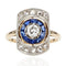 Bague 57 Bague art déco diamants saphirs 58 Facettes 22-064