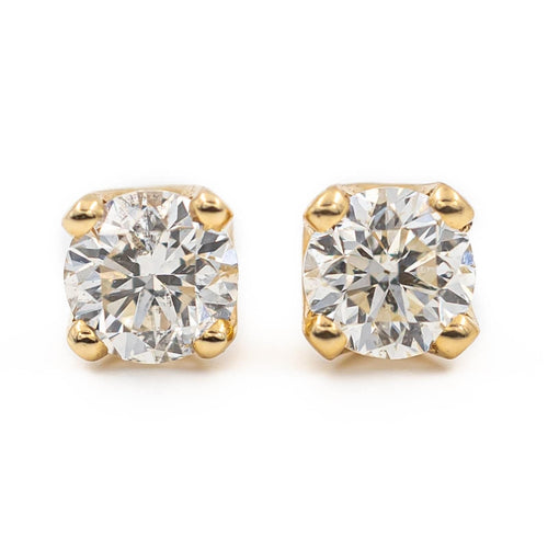 Boucles d'oreilles Boucles d'oreilles Puces Or jaune Diamant 58 Facettes 2107641CN