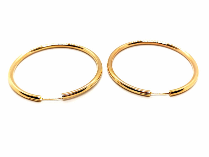 Boucles d'oreilles Boucles d'oreilles Créoles Or jaune 58 Facettes 1660379CN