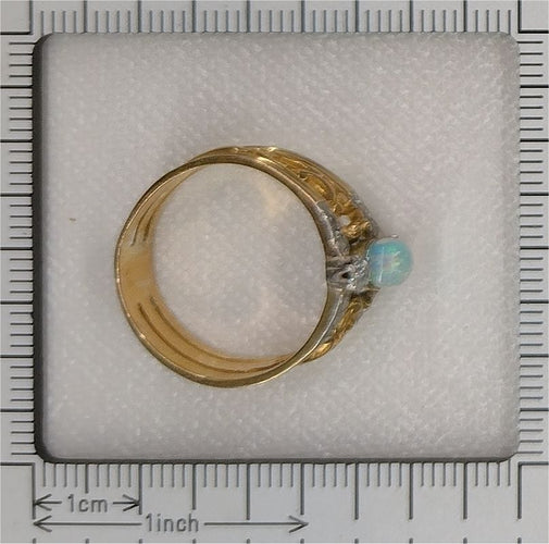 Bague 61 Bague victorienne Diamants Opale 58 Facettes 23124-0058