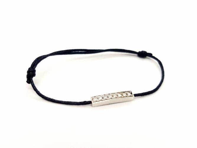 Bracelet Bracelet Cordon Or blanc Diamant 58 Facettes 578869RV