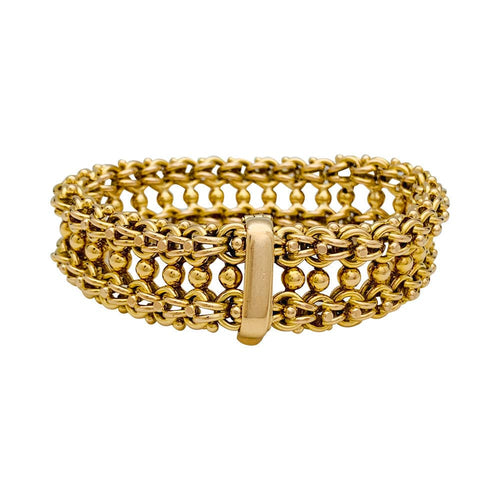 Bracelet Bracelet Vintage en or jaune. 58 Facettes 31718