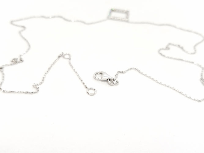 Collier Collier Or blanc Diamant 58 Facettes 579211RV